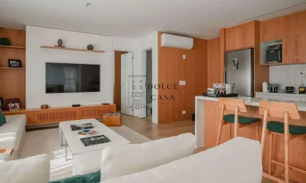 Apartamento mobiliado no jardim américa - 1 suite, lavanderia e lazer completo