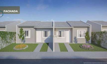 Casa com 2 dormitórios à venda, 51 m² por R$ 251.391,09 - Campo Largo da Roseira - São José dos Pinhais/PR