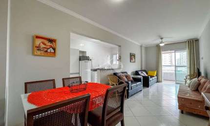 2 quartos com varanda gourmet na Aviação - Praia Grande