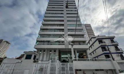 2 quartos com varanda gourmet na aviação - praia grande