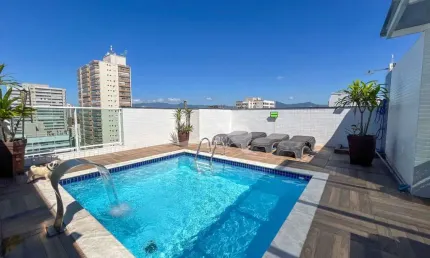 Cobertura DULPEX com piscina  3 quarto em Praia Grande