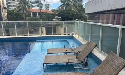 Apartamento 1 quarto suíte em armação com varanda gourmet