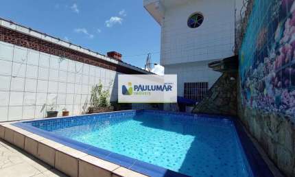 Sobrado com 4 quartos, Caiçara, Praia Grande - R$ 680 mil, Cod: 831369