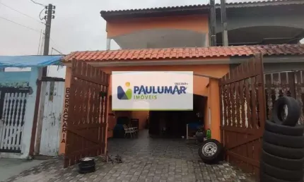 Sobrado com 3 quartos, Agenor de Campos, Mongaguá - R$ 320 mil, Cod: 832177