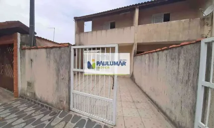 Sobrado com 2 quartos, Agenor de Campos, Mongaguá - R$ 260 mil, Cod: 833411