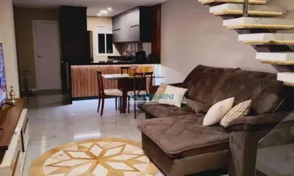 Sobrado mobiliado 2 dormitórios à venda, 90 m² por r$ 459.000 - ibiza - gravataí/rs