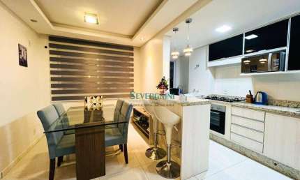 Apartamento mobiliado com 2 dormitórios à venda, 50 m² por R$ 213.000 - Barnabé - Gravataí/RS