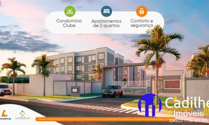 VILLAGE ALVORADA 3 - 02 QUARTOS - REGIÃO DO SANTA BARBARA - 41m²
