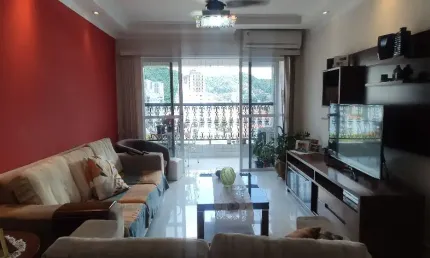Apartamento com 3 quartos mais dependência , 162 m², à venda por r$ 850.000,00 - campo grande - santos/sp