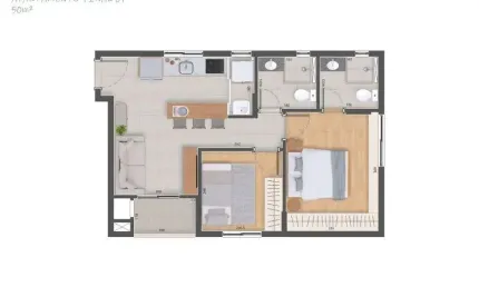 Apartamento à venda, 50 m² por R$ 692.624,64 - Água Verde - Curitiba/PR