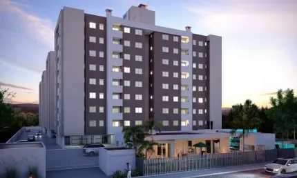 Apartamento com 2 quartos à venda na Rua Simão Ludwig, Rio Caveiras, Biguaçu