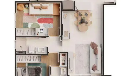 Apartamento com 2 dormitórios à venda, 67 m² por R$ 707.892,02 - Boa Vista - Bragança Paulista/SP