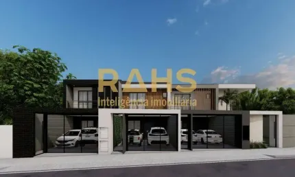 Linda casa geminda com 3 quartos, sendo 1 suite,com 121,73m² de area privativa, area de terreno nos fundos, 2 vagas de garagem