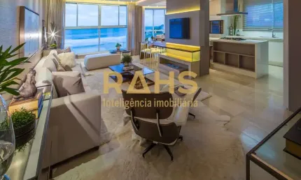 Apartamento mobiliado e decorado na Praia Brava com 4 suítes