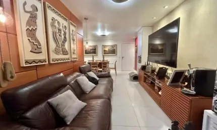 Vendo apartamento 3 quartos + dependência com 126 m² e churrasqueira na varanda