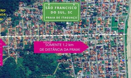 Lote / Terreno - 375m² - Itaguaçu - São Francisco do Sul, SC