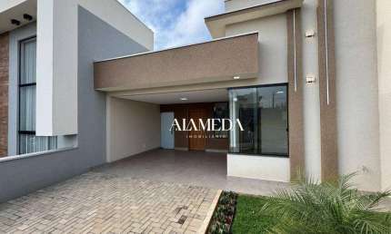 Casa com 3 Quartos sendo 1 Suíte para alugar em Condomínio Fechado, 91 m² por R$ 2.850/mês - Loteamento Morada das Flores - Cambé/PR