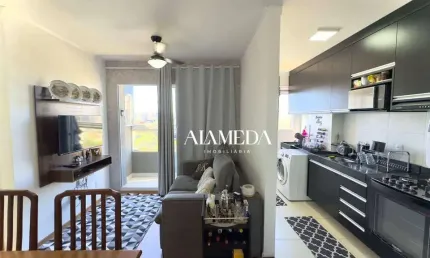 Apartamento com 2 quartos para alugar, 48 m² por r$ 1.750/mês - gleba palhano - londrina/pr