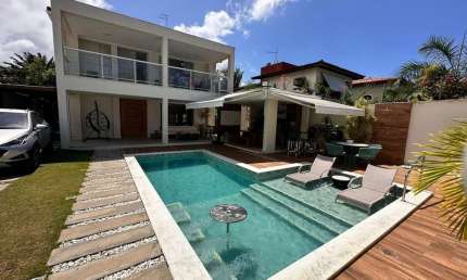 Casa em condomínio fechado com 4 quartos à venda na Condomínio Intervillas - Rua Francisco Das Mercês - Buraquinho, Lauro De Freitas - Ba, Brasil, Miragem, Lauro de Freitas