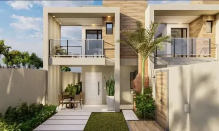 Casa Duplex para Venda em Itaitinga, Pedra, 3 dormitórios, 1 suíte, 3 banheiros, 2 vagas