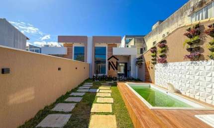Casa Linear com Piscina e Churrasqueira no Recreio.