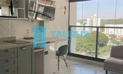 Apartamento para locação, 1 quarto, mobiliado, 25m², em Brooklin, São Paulo.