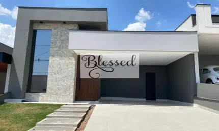 Casa com 3 dormitórios no condomínio jardim piemonte  -  indaiatuba