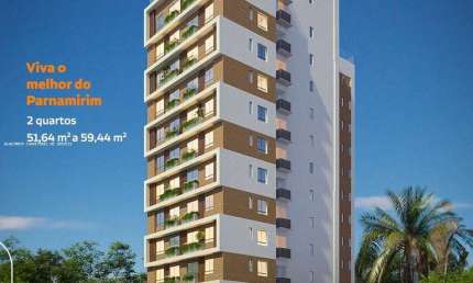 Apartamento para Venda em Recife, Parnamirim, 2 dormitórios, 1 suíte, 2 banheiros, 1 vaga