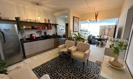 Apartamento à venda em praia grande bairro aviação, 01 dormitório, com lazer
