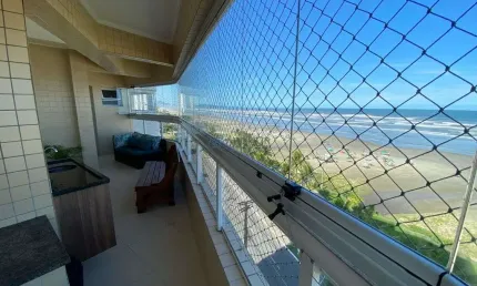 Apartamento 02 dormitórios - frente mar - mobiliado - bairro: maracanã