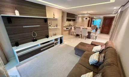 Apartamento 03 dormitórios - Vista Livre - Mobiliado - Bairro: Caiçara