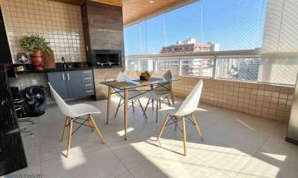 Cobertura Duplex 3 dormitórios  - Vista Mar - Mobiliado - Bairro: Guilhermina