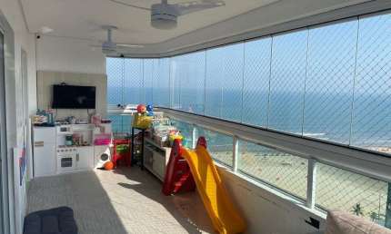 Apartamento à venda em Praia grande com 4 dormitórios  - Vista Livre e Mobiliado