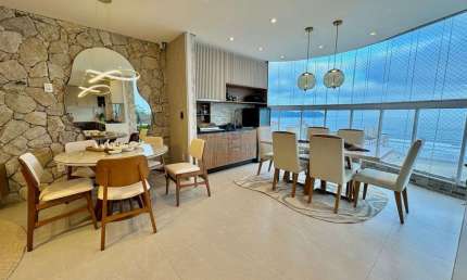 Apartamento 3 dormitórios  - Vista Mar - Lazer Completo