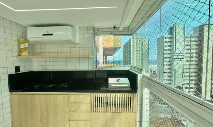 Apartamento 02 dormitórios - Mobiliado - Vista Mar - Bairro: Tupi