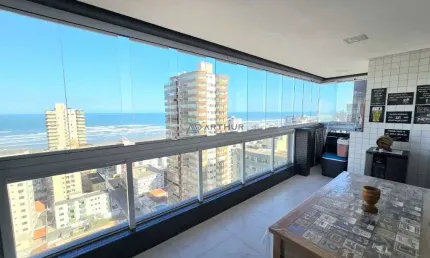 Apartamento à venda em praia grande na tupi com 03 suítes - 02 vagas