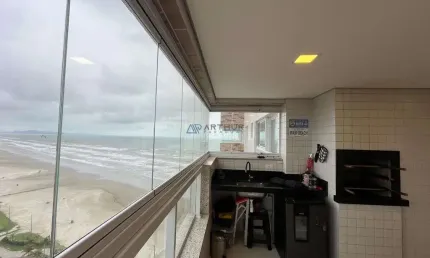 Apartamento à venda em Praia Grande no Caiçara com 03 Dorm., 01 Suíte, 02 Vagas