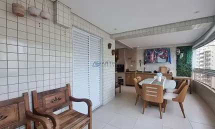Apartamento em Praia Grande, Canto do Forte com 4 quartos, 3 suítes, 202m²