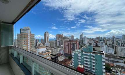Apartamento com Vista para o Mar no Boqueirão, Praia Grande – 84m² 2dorms 1suíte