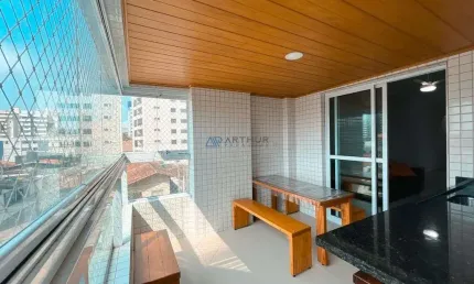 Apartamento à venda em praia grande no bairro da guilhermina, 2 quartos, 1 suíte