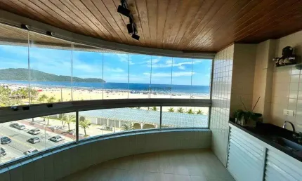 Apartamento a venda em Praia Grande, Guilhermina frente mar