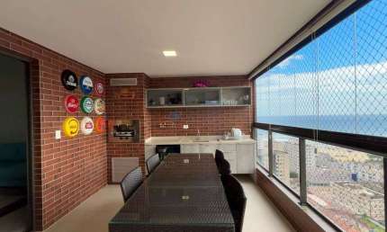 Apartamento à venda na Praia Grande, 03 dormitórios, 03 suítes, 02 vagas