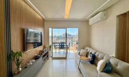 Apartamento à venda em Praia Grande na Guilhermina,  3 suítes, 110m²