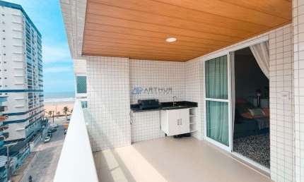 Apartamento à Venda em Praia Grande com 2 quartos, 1 suíte, 1 vaga e Vista Mar