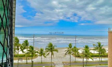 Apartamento à venda em Praia Grande vista mar 2 dorms 1 suíte com lazer completo