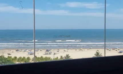 Apartamento em praia grande vista mar, vila mirim com 2 quartos, 2 suítes, 78m²