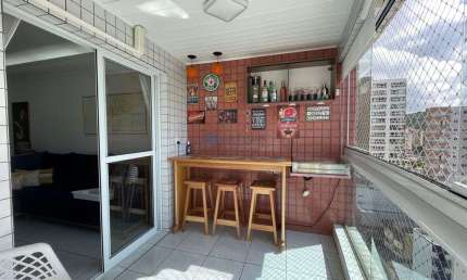Apartamento  à Venda em Praia Grande com 3 quartos, 2 banheiros, 2 vagas e 86m²