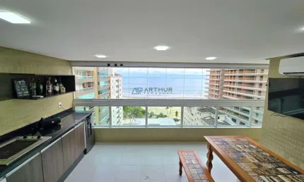 Apartamento de Alto Padrão no Canto do Forte, vista mar, com 3 suítes e 2 vagas