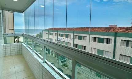 Apartamento à venda em Praia Grande, 02 dormitórios, vista para o mar