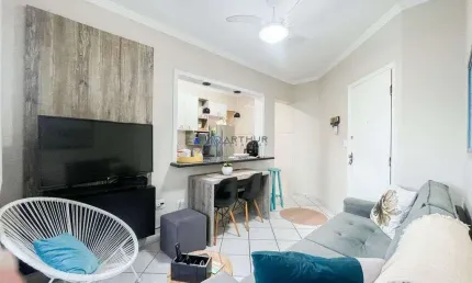 Apartamento  à Venda em Praia Grande com 1 quarto, 1 banheiro, 1 vaga e 37m²
